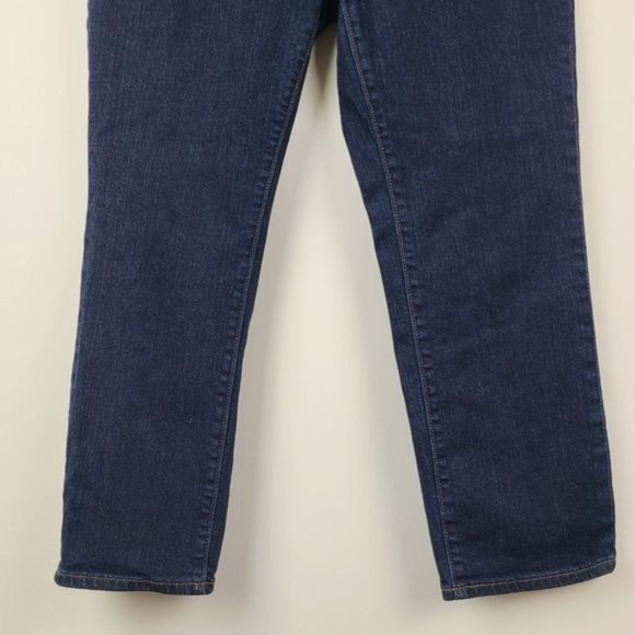 Land's End Mid Rise Crop Blue Jean Womens Sz 8 - Picture 3 of 14